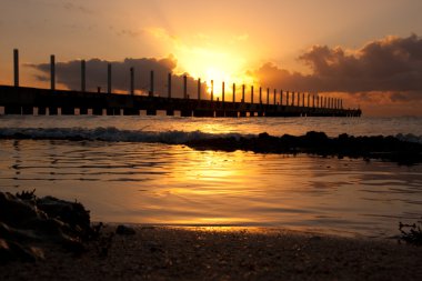 güneş doğarken playa del carmen, Meksika