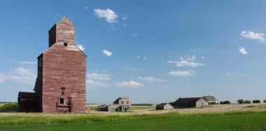 Ghost town on Canadian Prairies clipart