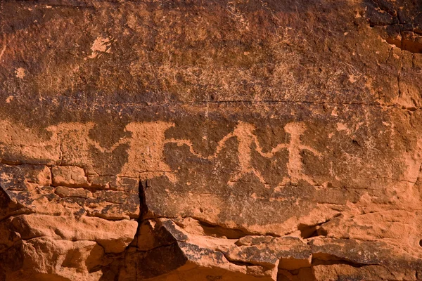Údolí ohně Petroglyfy — Stock fotografie