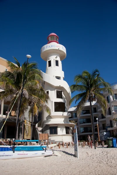 Playa Del Carmen Lighthouse — Stock Photo, Image