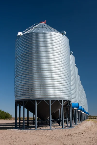 Grain Bins — Stock Photo, Image