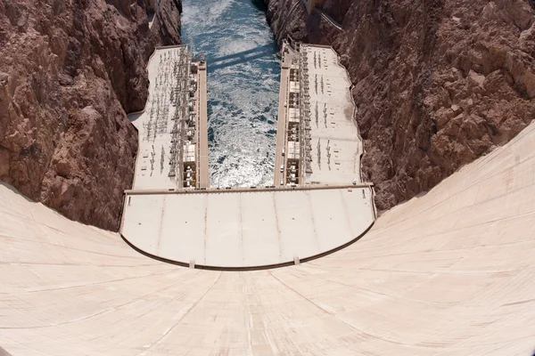 Hoover Dam na fronteira de Nevada e Arizona — Fotografia de Stock