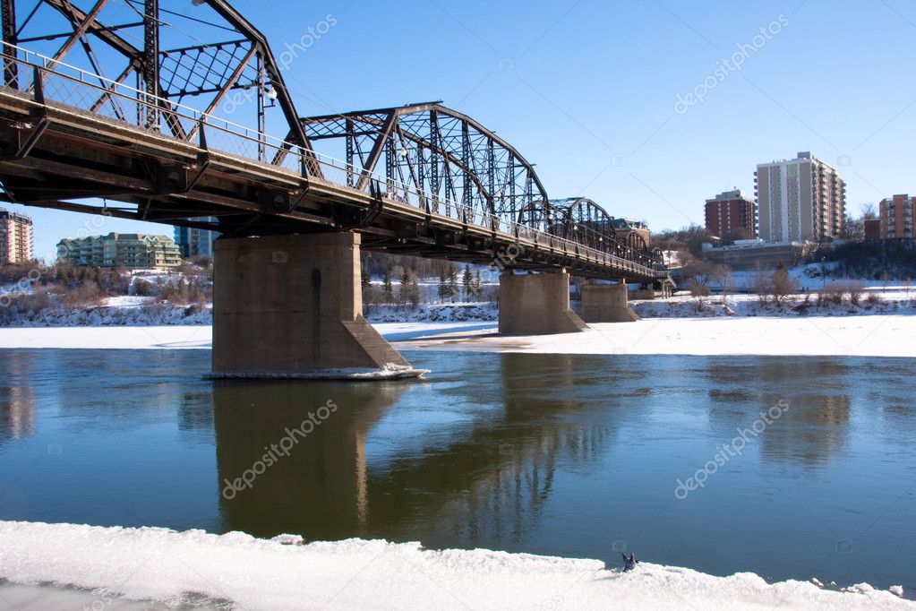 Old Bridge over the South Saskatchewan River