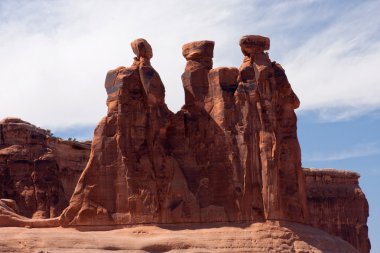 Three Gossips formation in Arches National Park clipart