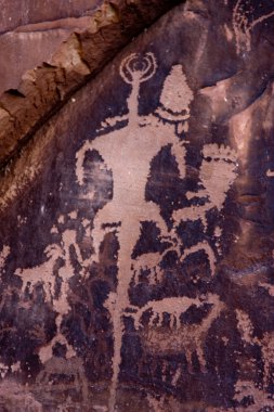 Petroglyphs at Newspaper Rock, Indian Creek, Utah clipart