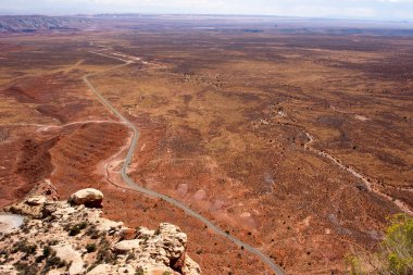 Utah Highway from the Moki Dugway clipart