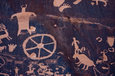 Petroglyphs at Newspaper Rock, Indian Creek, Utah clipart