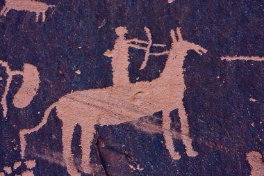 Petroglyphs at Newspaper Rock, Indian Creek, Utah clipart