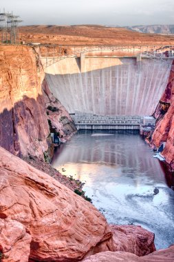 Glen Canyon Dam near Page, Arizona. clipart