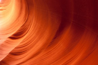 The Walls of Lower Antelope Canyon clipart