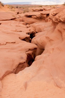 Entrance to Lower Antelope Canyon clipart