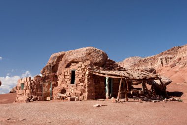 Native American cliff dwellings in Cliff Dwellers, Arizona clipart