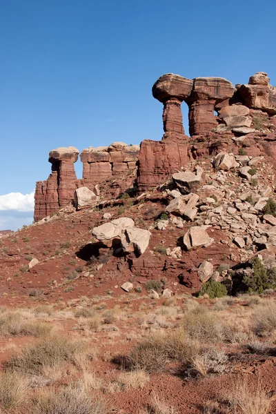 Estructuras rocosas en el Parque Nacional Canyonlands — Foto de Stock