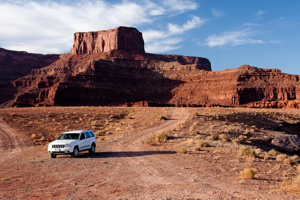 stock image Vehicle at the Bottom of Dead Horse Point
