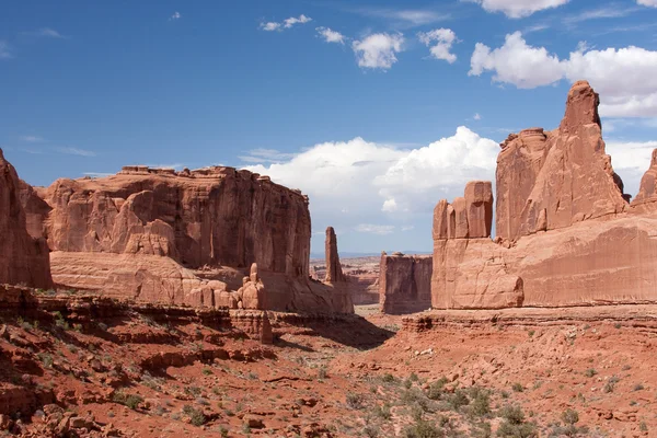 Park Avenue Punto panoramico all'Arches National Park — Foto Stock