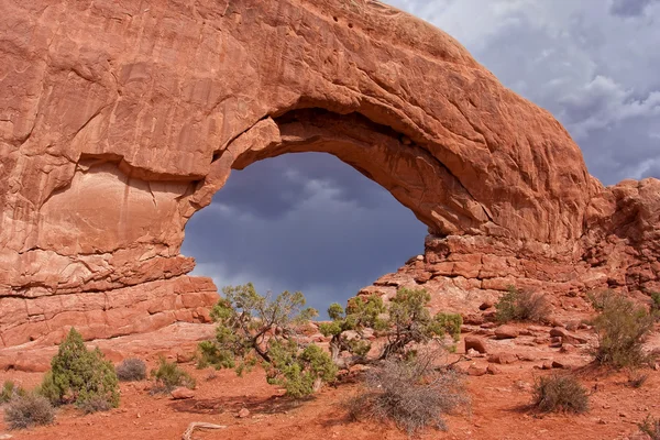 Zuid-venster op het arches national park — Stockfoto
