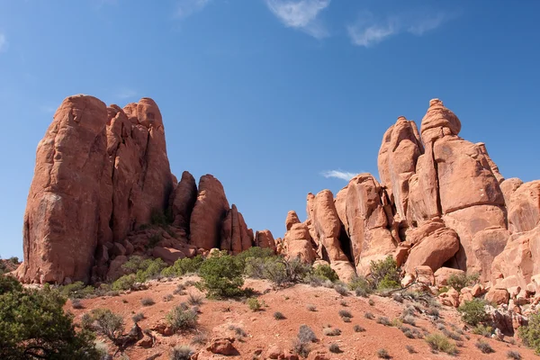 Formaciones de rocas en el Parque Nacional Arches — Foto de Stock