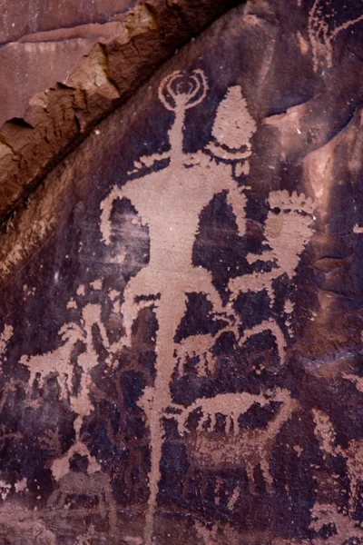 Petroglifos en Newspaper Rock, Indian Creek, Utah —  Fotos de Stock