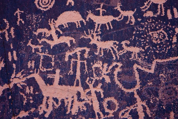 Petroglify w gazecie rock, indian creek, utah — Zdjęcie stockowe