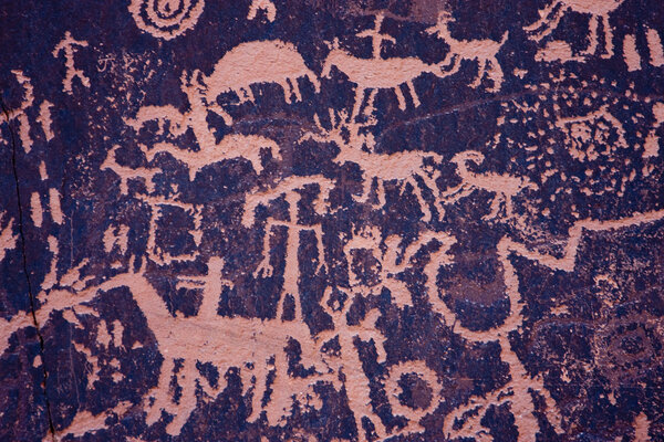 Petroglyphs at Newspaper Rock, Indian Creek, Utah
