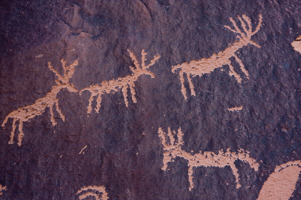 Petroglyphs at Newspaper Rock, Indian Creek, Utah