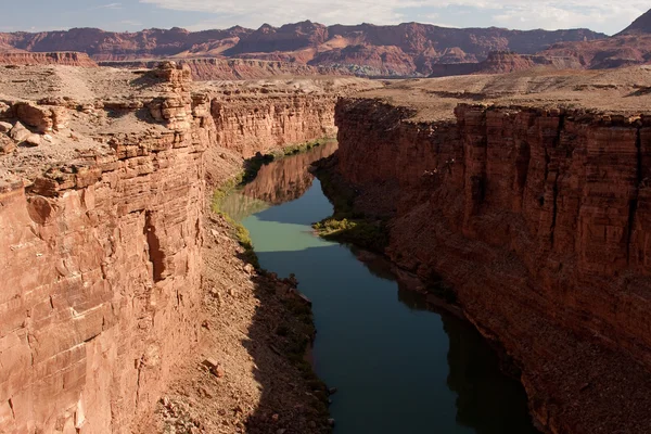 Colorado-elva ved Grand Canyon-bunnen – stockfoto
