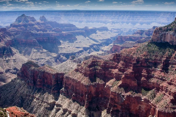 Luftverschmutzung und Dunst über dem Grand Canyon — Stockfoto