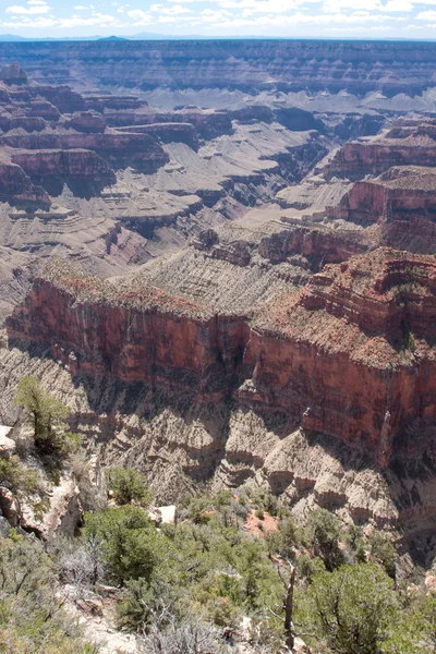 Luminoso Angel Canyon dal Grand Canyon North Rim — Foto Stock