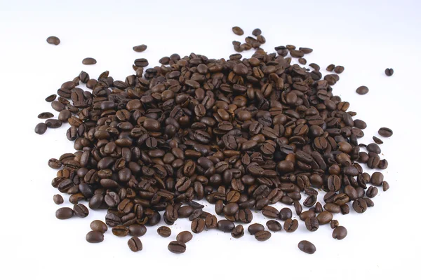 Granos de café y café — Foto de Stock