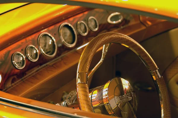 Interior classic car — Stock Photo, Image