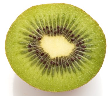 Kiwi slice isolated on a white background clipart