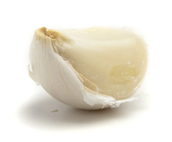 Garlic Bulb Slice Isolated White Background — Stock Photo, Image