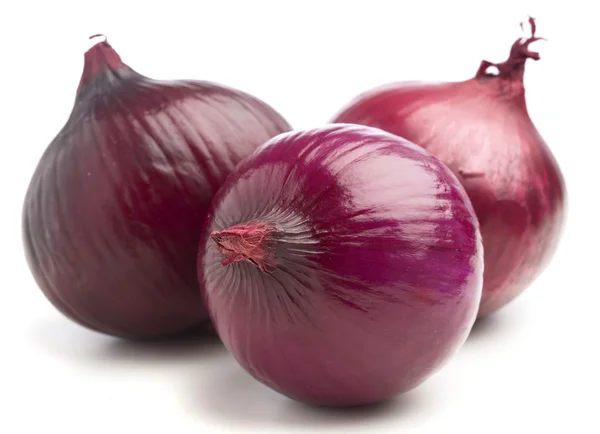 Purple Onion Pile Isolated White Background — Stock Photo, Image