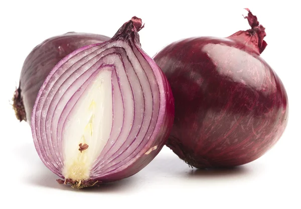 Purple Onion Isolated White Background — Stock Photo, Image