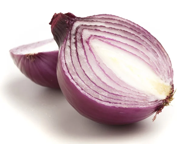 Purple Onion Isolated White Background — Stock Photo, Image