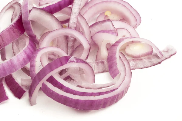 Purple onion slices — Stock Photo, Image