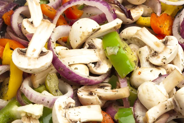 Houby Zeleninu Mix Extrémní Closeup Fotografie — Stock fotografie