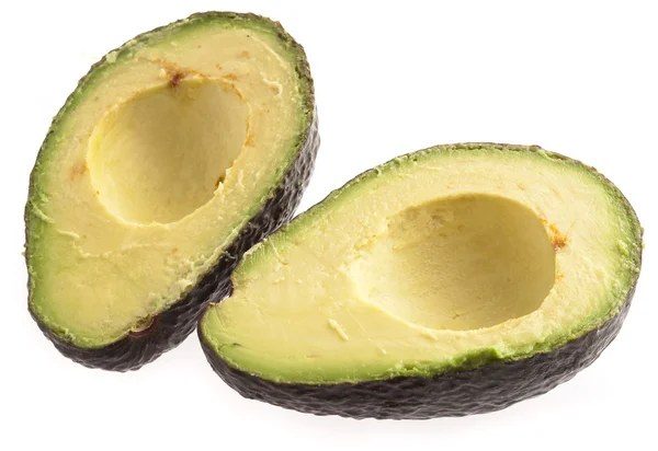 Avocado Slices Isolated White Background — Stock Photo, Image