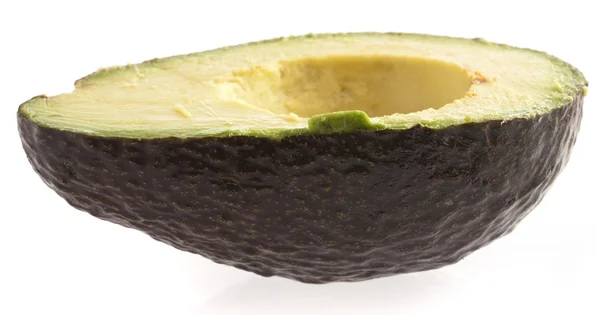 Single Avocado Slice Isolated White Background — Stock Photo, Image