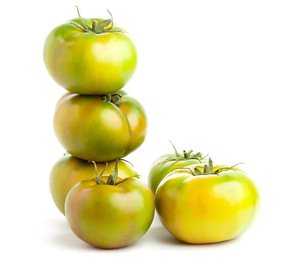 stock image Green tomatoes isolated on a white background