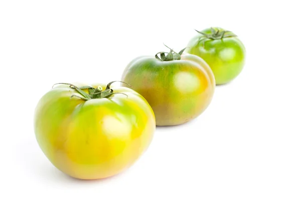 Grüne Tomaten Isoliert Auf Weißem Hintergrund — Stockfoto