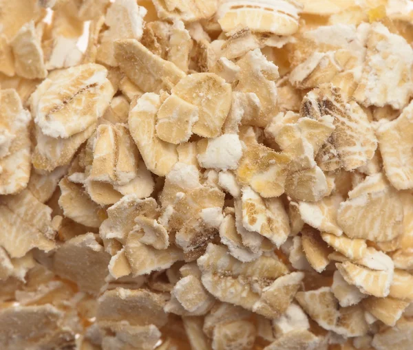 Delicious Oats Cereal Handful Texture Extreme Closeup — Stock Photo, Image