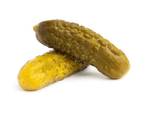 Gherkins Isolated White Background — Stock Photo, Image