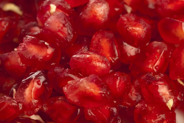 Extreme Closeup Fresh Pomegranate Fruit — Stock Photo, Image