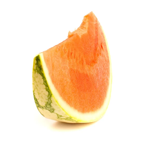 Watermeloen Geïsoleerd Een Witte Achtergrond — Stockfoto