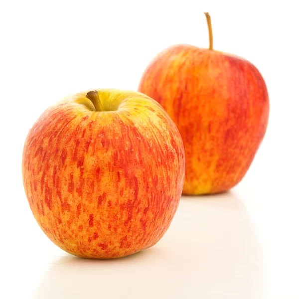 Jablka, samostatný — Stock fotografie