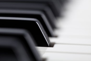 Piano closeup clipart