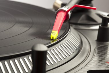 Dj plate and needle clipart