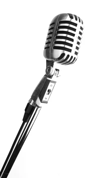 Винтажный микрофон — стоковое фото