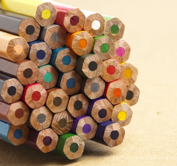 Wooden crayons — Stock Photo, Image